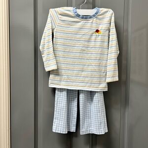 Jelly Beans Boys Striped Play Set in Blue and Yellow